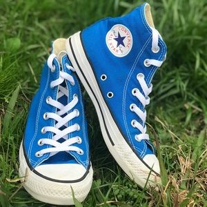 Royal Blue Hightop Converse